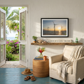 Framed canvas VelyonPR relaxing windmills in the sea 🌊 - Juanky Studio