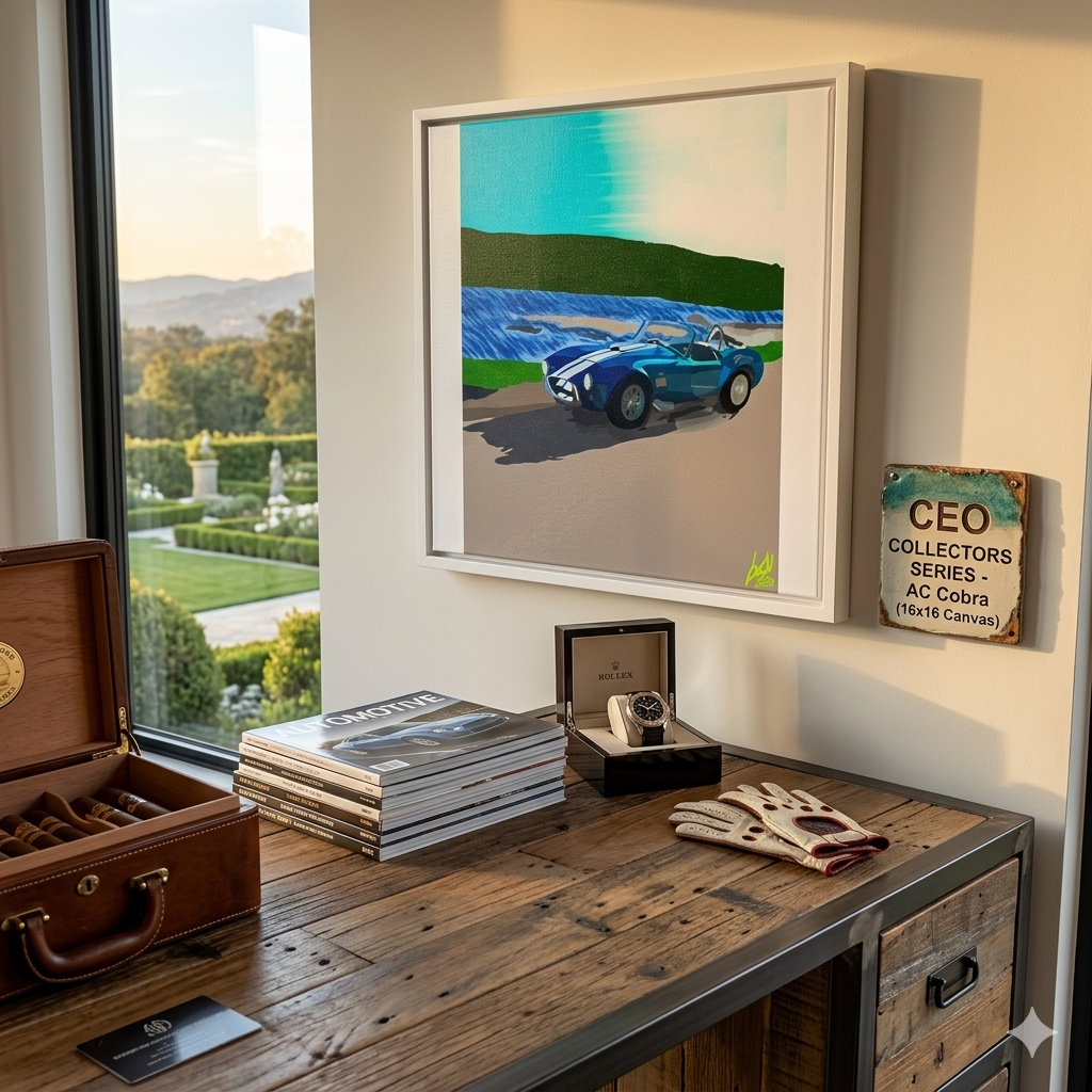 Framed Canvas Sunset Art Featuring the Beast